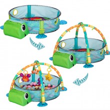 Palestrina Box Tappeto Neonato Bambino Tartaruga con Recinto e 30 Palline