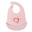 Bavaglini Silicone Bavaglino Silicone con tasca Impermeabile rosa 4m+ Senza BPA