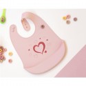 Bavaglini Silicone Bavaglino Silicone con tasca Impermeabile rosa 4m+ Senza BPA