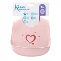 Bavaglini Silicone Bavaglino Silicone con tasca Impermeabile rosa 4m+ Senza BPA