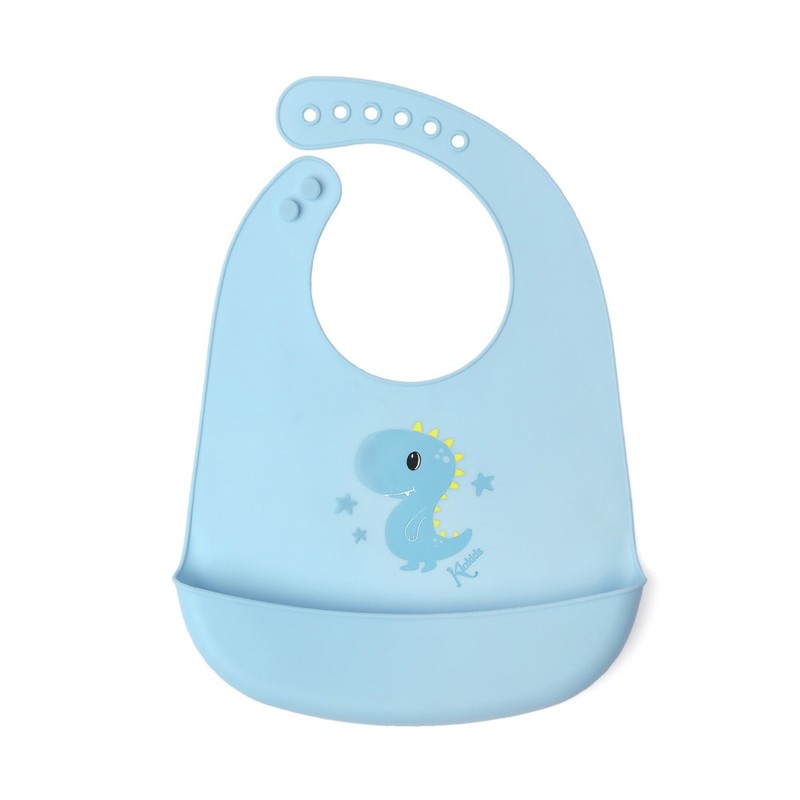 Bavaglini Silicone Bavaglino Silicone Impermeabile con tasca bimbi 4m+ Senza BPA