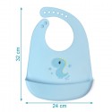 Bavaglini Silicone Bavaglino Silicone Impermeabile con tasca bimbi 4m+ Senza BPA