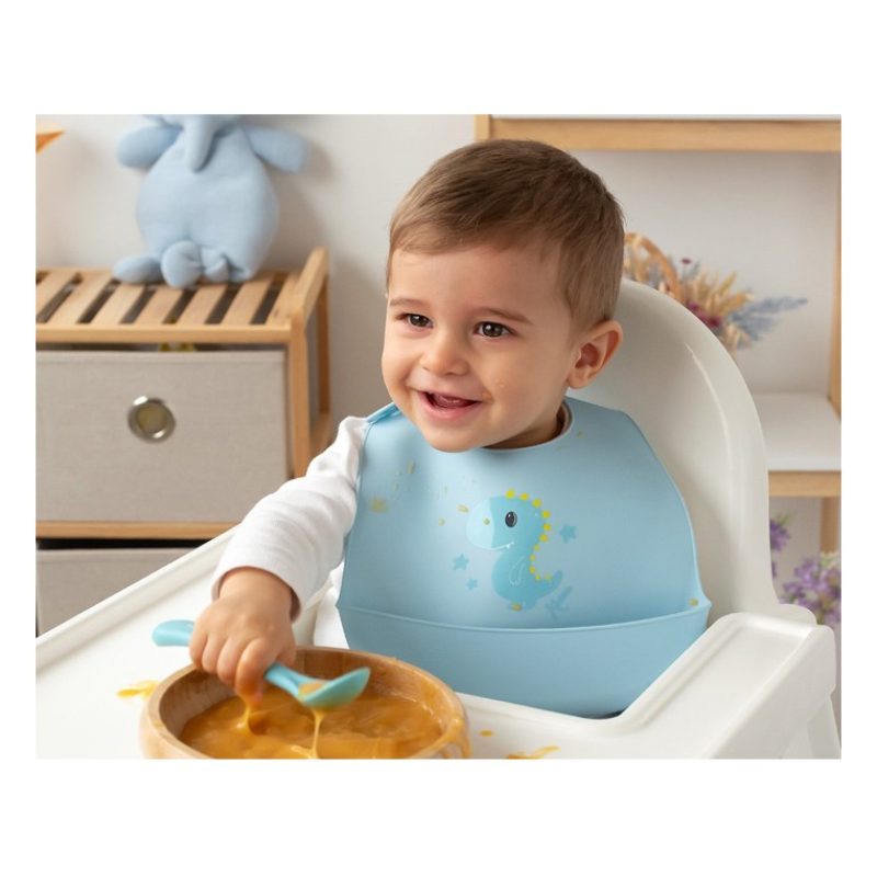 KioKids Bavaglini Silicone Bavaglino Silicone Impermeabile con tasc...