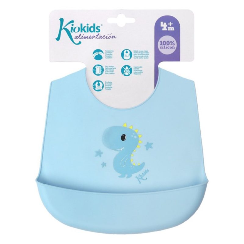 KioKids Bavaglini Silicone Bavaglino Silicone Impermeabile con tasc...