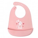 Bavaglini Silicone Bavaglino Silicone Impermeabile con tasca bimbi 4m+ Senza BPA