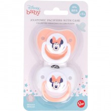 Set 4 Succhietto ciucci per bambini in silicone senza BPA 6m+ Disney gommotti
