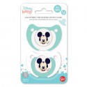 Set 4 Succhietto ciucci per bambini in silicone senza BPA 0-6 m Disney gommotti