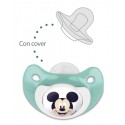 Set 4 Succhietto ciucci per bambini in silicone senza BPA 0-6 m Disney gommotti