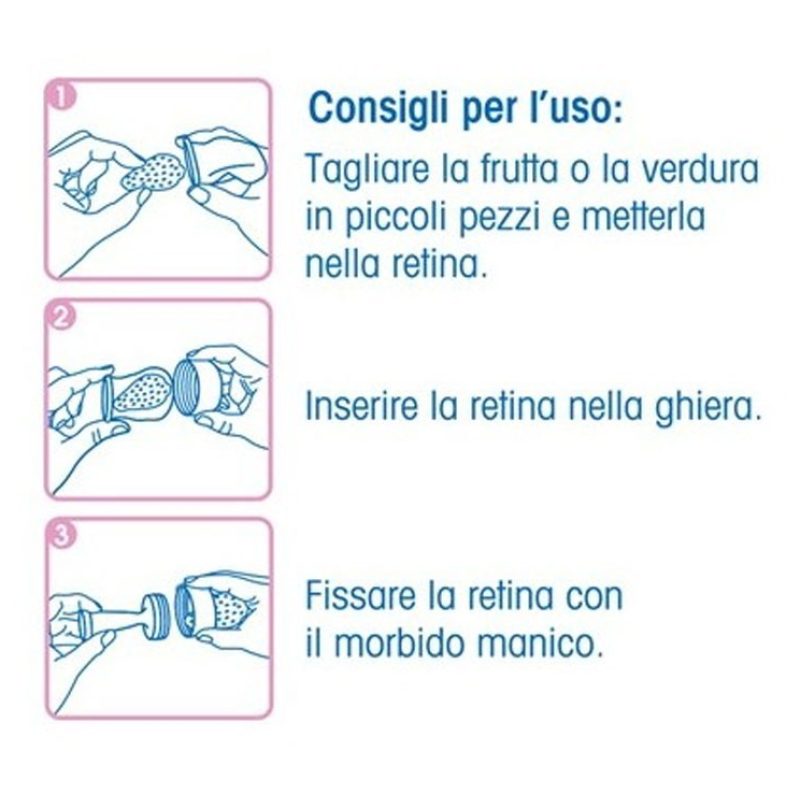 NeoBaby Ciuccio Frutta retina per Alimenti per Neonati 6 mesi senza...