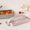 Contenitore portavivande porta Pranzo Acciaio Inox per bambini 1 scomparto 550ml