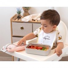 Contenitore portavivande porta Pranzo Acciaio Inox per bambini 1 scomparto 550ml