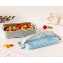 Contenitore porta Pranzo Acciaio Inox portavivande per bambini 1 scomparto 550ml
