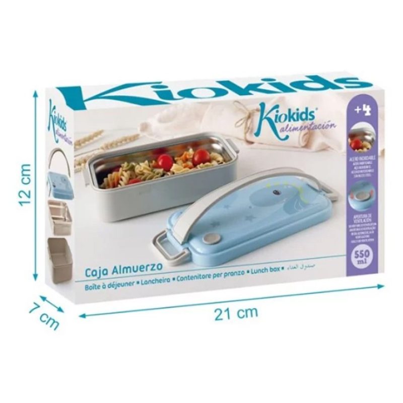 KioKids Contenitore porta Pranzo Acciaio Inox portavivande per bamb...