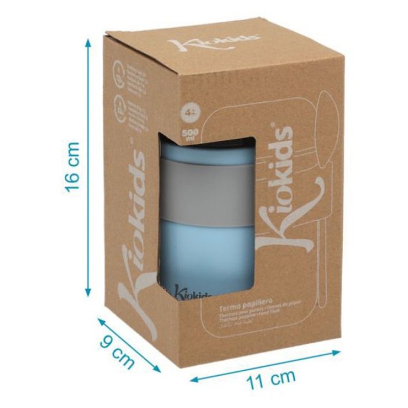 KioKids Portavivande Ermetico Contenitore Porta Pranzo Da 16 cm Ino...