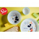 Set Pappa per Bambini da 3PZ, Mickey Mouse Disney antiscivolo svezzamento