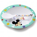 Set Pappa per Bambini ciotola cucchiaio Mickey Disney antiscivolo svezzamento