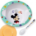 Set Pappa per Bambini ciotola cucchiaio Mickey Disney antiscivolo svezzamento