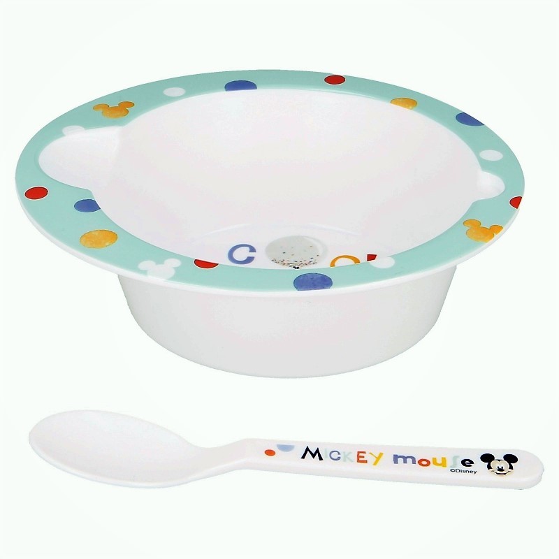 Stor Set Pappa per Bambini ciotola cucchiaio Mickey Disney antisciv...
