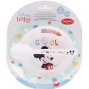 Set Pappa per Bambini ciotola cucchiaio Mickey Disney antiscivolo svezzamento