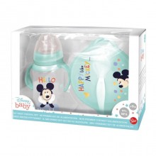 Set Pappa stoviglie Bambini Biberon Svezzamento Piatto Ciotola Disney Mickey