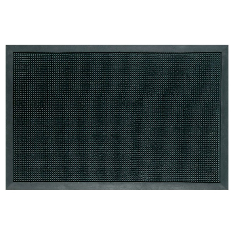 Zerbino Roller in Gomma Vulcanizzata 180x90 cm Nero - Antiscivolo e Resistente per Ingressi