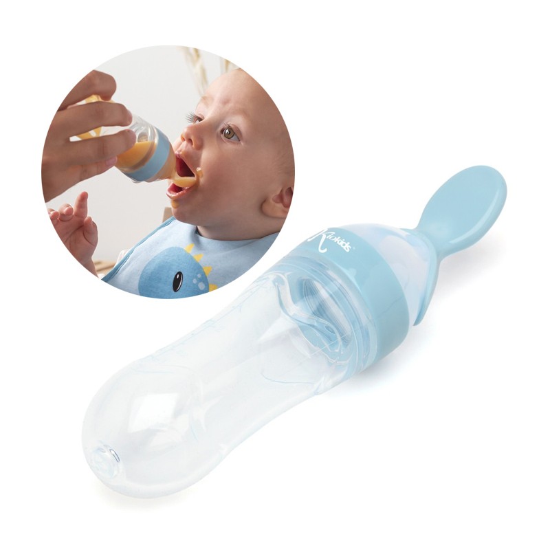 Biberon in silicone cucchiaio Contenitore per neonati bambini di alimentazione