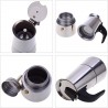WeHome Caffettiera moka in acciaio inox da 2/4/6 Tazze macchina Caf...