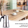 WeHome Caffettiera moka in acciaio inox da 2/4/6 Tazze macchina Caf...