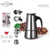 WeHome Caffettiera moka in acciaio inox da 2/4/6 Tazze macchina Caf...