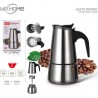WeHome Caffettiera moka in acciaio inox da 2/4/6 Tazze macchina Caf...