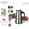 WeHome Caffettiera moka in acciaio inox da 2/4/6 Tazze macchina Caf...