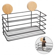 Mensola bagno portaoggetti doccia vasca porta sapone shampoo spugna scaffale