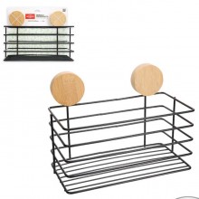 Mensola bagno portaoggetti doccia vasca porta sapone shampoo spugna scaffale