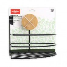 Mensola angolare per doccia in metallo da muro portaoggetti arredo bagno 17x15cm