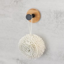 Ganci Adesivi in bambù set da 6 Appendi Porta Asciugamani da parete bagno
