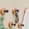 Ganci Adesivi in bambù set da 6 Appendi Porta Asciugamani da parete bagno