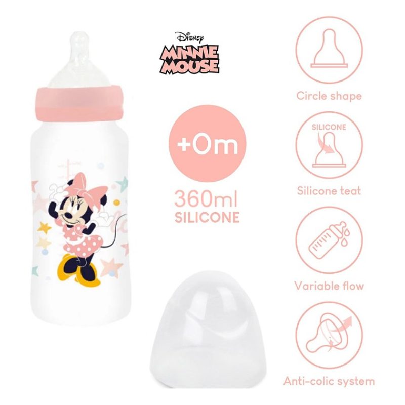 Stor Biberon Bambini Disney Minnie anticolica da 360 ml DISNEY bimb...