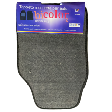 2 x Tappetini auto anteriore universali moquette battitacco tappeti 65x42 cm