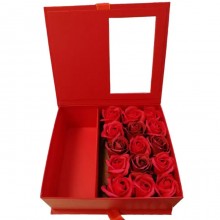 Cofanetto Portagioielli Scatola Rosa Eterna regalo San Valentino porta regalo