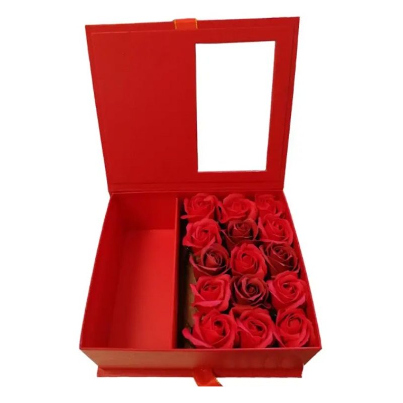 FGF Cofanetto Portagioielli Scatola Rosa Eterna regalo San Valentin...