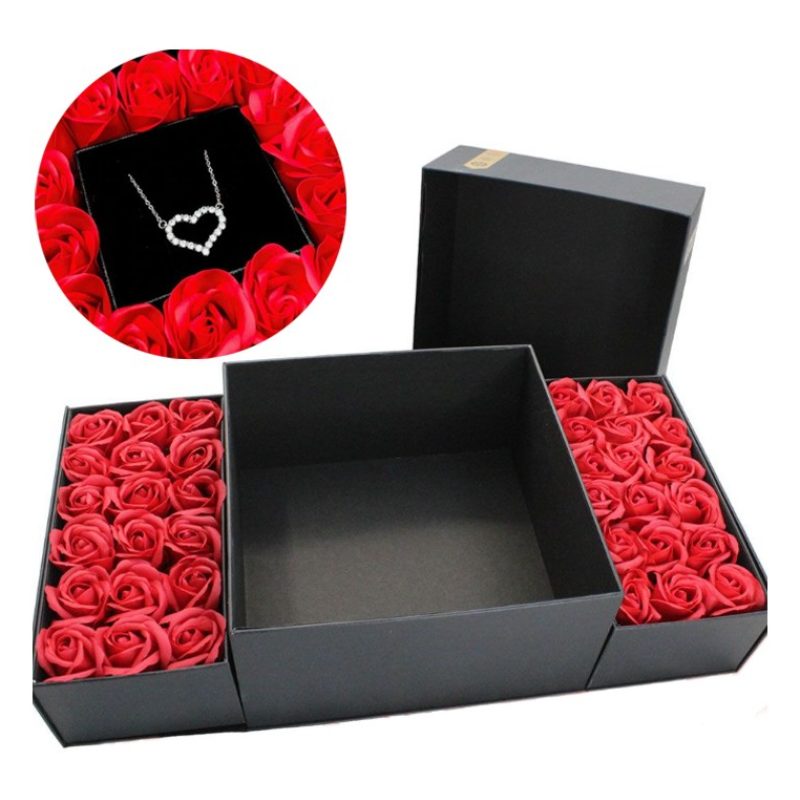 FGF Novità BOX che si apre con rose scatola di fiori San Valentino ...