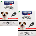 2 Confezioni 6 Pipette VITAKRAFT SPOT-ON Antipulci e Zecche Cani Taglia Piccola