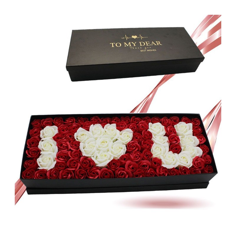 Novità Box che si apre con rose scatola di fiori  idea San Valentino fidanzata