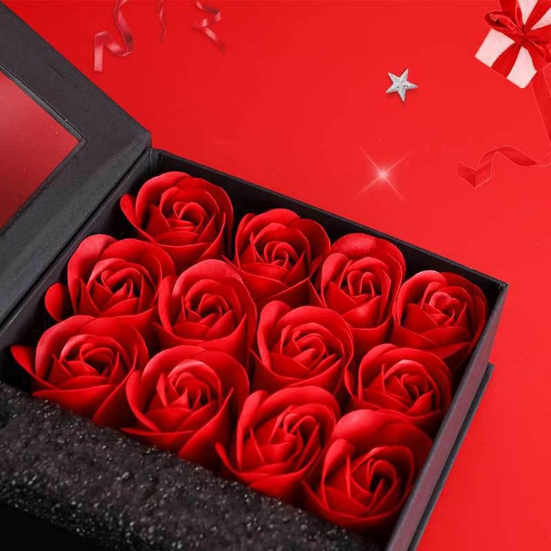 FGF Cofanetto Portagioie San Valentino Con Rose rosse Box di fiori ...