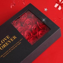 Cofanetto Portagioie San Valentino Con Rose rosse Box di fiori idea regalo