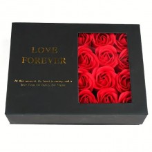 Cofanetto Portagioie San Valentino Con Rose rosse Box di fiori idea regalo