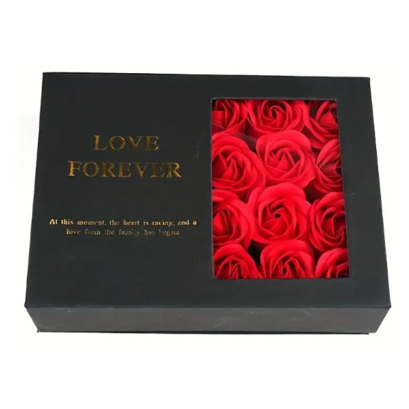 FGF Cofanetto Portagioie San Valentino Con Rose rosse Box di fiori ...
