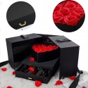 Novità Box che si apre con rose scatola di fiori idea San Valentino cassetto