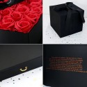 Novità Box che si apre con rose scatola di fiori idea San Valentino cassetto