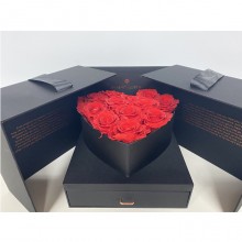 Novità Box che si apre con rose scatola di fiori idea San Valentino cassetto